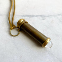 Antique Brass Kaleidoscope Pendant
